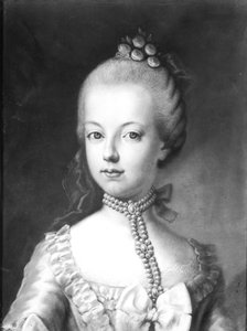 Habsbourg-Lotaringia Marie-Antoinette (1755-93) portréja, 1771 körül (pasztell, papír)