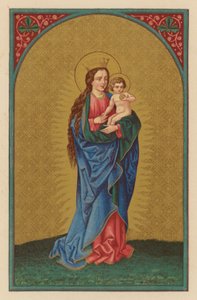 A mennyek királynője (kromolit) alkotó: Austrian School