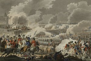 The Battle of Waterloo, 1815. június 18., kiadó: Artaria and Co, 1820 körül (színes rézkarc) alkotó: Austrian School