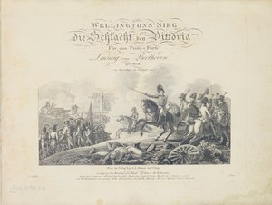 Címlap a Wellingtons Victoryból, op. 91, kiadó: S.A. Steiner & Comp., Bécs alkotó: Austrian School
