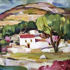 Mediterrán domboldali ház alkotó: Avanesova Elena