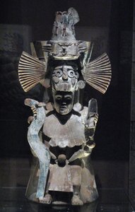 Füstölő Tlaloc isten alakjában, Tlahuac, késő posztklasszikus időszak, 1500 körül alkotó: Aztec