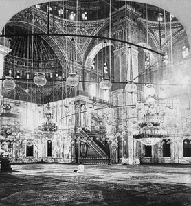 Belső, Muhammad Ali mecset, Kairó, Egyiptom, 1899
