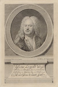 Sylvius Leopold Weiss portréja 1686-1750, 1750.