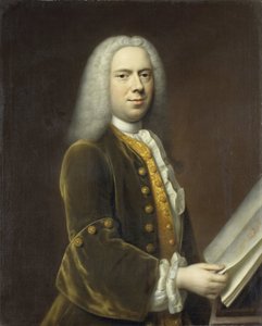 Egy férfi portréja, valószínűleg Cornelis Troost (1696-1750) alkotó: Balthasar Denner