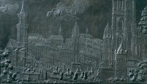 I. Ferenc Stephan von Lorraine császár koronázási körmenete Frankfurt am Mainban 1745. október 10-én alkotó: Balthasar Ferdinand Moll