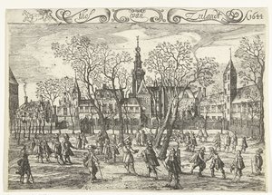 Zeeland udvara Middelburgban, 1644 thof van Zeelandt Ao. 1644 (cím a tárgyon) alkotó: Balthasar Florisz. van Berckenrode