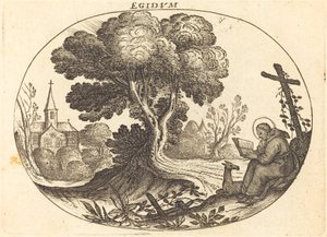 Szent Egidius és egy őzike alkotó: Balthasar Moncornet