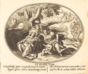 Szent Erzsébet repülése a csecsemő Szent Jánossal alkotó: Balthasar Moncornet