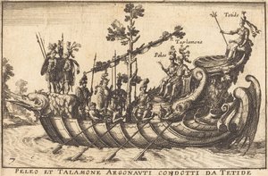 Peleus és Talamone argonauták Tethys vezetésével