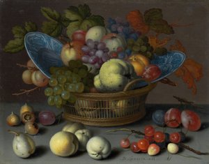 Gyümölcskosár, 1622 körül (olaj, tábla) alkotó: Balthasar van der Ast
