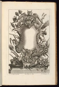 Cartouche bagollyal, Szabálytalan kartotékok könyve alkotó: Balthazar Sigismond Setlezky