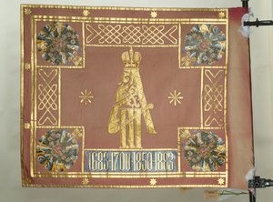 A Leib-Gárda Preobraženszkij-ezred zászlaja, 1883 alkotó: Banners and Standards Flags
