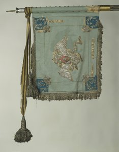 Az Őfelségei Életőrző Cuirassier Ezred Szent György szabványa, c. 1830