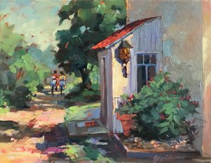 Cimmaron Új-Mexikó, 1980-95 körül (olaj, vászon)