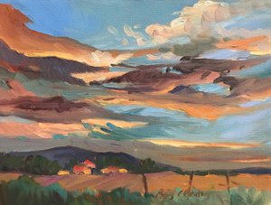 Maine Sky, 1980-2000 körül (olaj, vászon) alkotó: Barbara Cleary