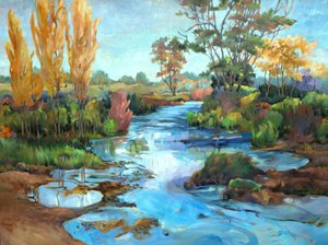 Marais De Cygnes, 1990-2005 körül (olaj, vászon) alkotó: Barbara Cleary