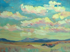 Rio Chama, 1980-95 körül (olaj, vászon) alkotó: Barbara Cleary