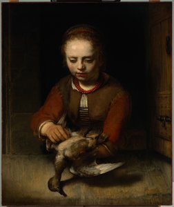 Fiatal lány kacsát koptató, 1650 körül (olaj, vászon)