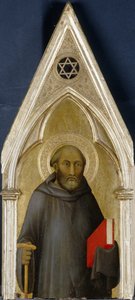 Szent, 1340 körül (tempera nyárfán) alkotó: Barna da Siena