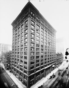Marquette Building, Chicago, Illinois, USA, 1900 körül (f/w fotó)