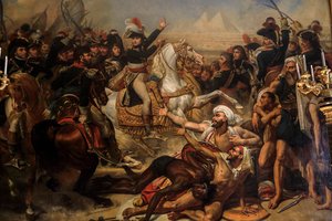 Bonaparte Haranguing his army before the battle of the Pyramids. 1810 (Oil on Canvas)