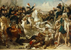 Egyiptom hadjárata (expedíciója) (1798-1801): Bonaparte Napóleon a sereget a piramiscsata előtt, július 21.