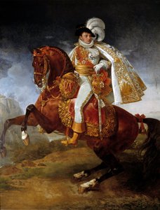 Jerome Bonaparte (1784-1860) vesztfáliai király lovas portréja Antoine Jean Gros (1771-1835) festménye 1808 V. 3,21x2,65 m - Jerome Bonaparte (1784-1860), vesztfáliai király lovas portréja. Antoine Jean Gros (1771-1835) festménye, cal