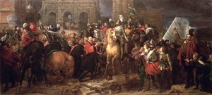 IV. Henrik beutazása Párizsba, 1594. március 22. (1817-ben festve) alkotó: Baron François Pascal Simon Gérard