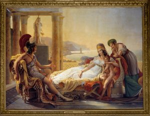Aeneas mesél Didónak a trójai katasztrófáról alkotó: Baron Pierre-Narcisse Guerin