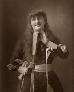 Alice Atherton brit színésznő az Oliver Grumble-ben, 1886