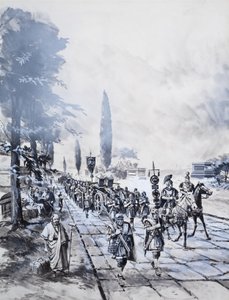 Római légió (gouache, papír) alkotó: Barrie Linklater