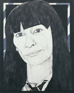Beryl Bainbridge portréja, illusztráció a Cosmopolitan számára, 1970-es évek (gouache a fedélzeten)
