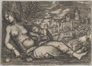 A világ menete (Alvó igazságszolgáltatás) (másolat) alkotó: Barthel Beham