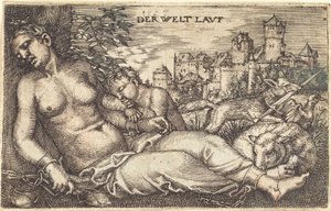 "Der Welt Lavf" (alvó igazságszolgáltatás) alkotó: Barthel Beham