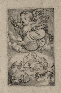 A labdán lovagló zseni, 1520. alkotó: Barthel Beham