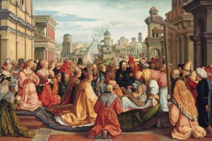 Történelmi ciklus: Szent Ilona megtalálja a keresztet alkotó: Barthel Beham