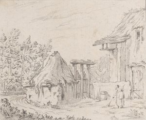 Tanyaudvar, 1758. alkotó: Barthélémy Augustin Blondel d