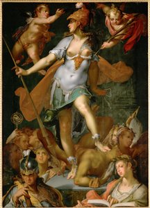 Minerva győzelme a tudatlanság felett (olaj, vászon)