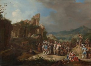 Keresztelő János igehirdetése, 1634.