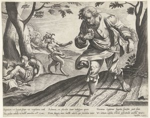Példabeszéd a konkolyról a búza között alkotó: Bartholomeus Willemsz. Dolendo (attributed to)