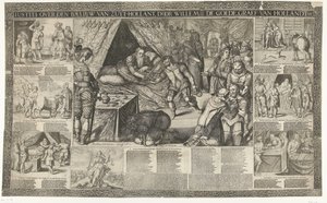 III. Willem gróf ítélete a dél-hollandiai végrehajtóról, 1336 Iustiti over den baeliuw van Zuyt-Hollant, Willem de Goede, van Hollandt gróf stb. (cím a tárgyon) alkotó: Bartholomeus Willemsz. Dolendo (signed by artist)
