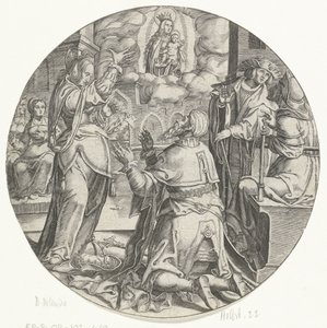 Mária a gyermekkel megjelenik Augustus császárnak