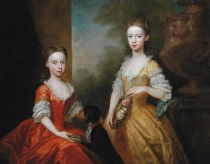 Scrope Egerton lányai, 5. gróf és Bridgewater 1. hercege, 1734 körül (olaj, vászon)