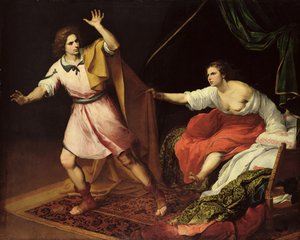 József és Potifár felesége alkotó: Bartolomé Esteban Murillo