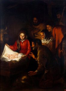 A Pásztorok imádata, 1650. alkotó: Bartolomé Esteban Murillo