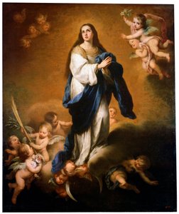 Szűz Mária mennybemenetele, 1645 és 1655 között. alkotó: Bartolomé Esteban Murillo
