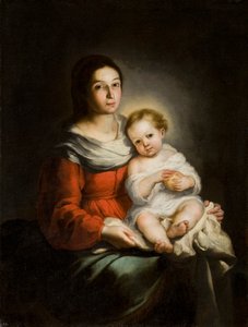 Szűz és gyermek, c. 1650. alkotó: Bartolomé Esteban Murillo