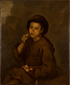 Őszibarackot evő fiú alkotó: Bartolomé Esteban Murillo