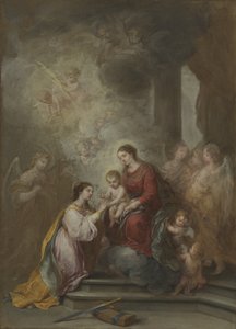 Szent Katalin misztikus eljegyzése alkotó: Bartolomé Esteban Murillo